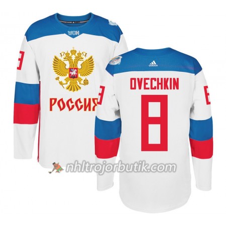 Sovjetunionen Tröja Alexander Ovechkin 8 World Cup 2016 Vit Premier